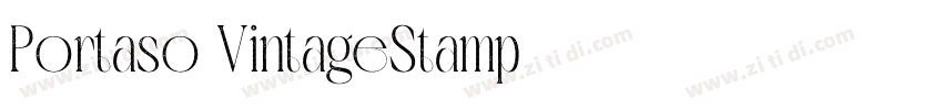 Portaso VintageStamp字体转换